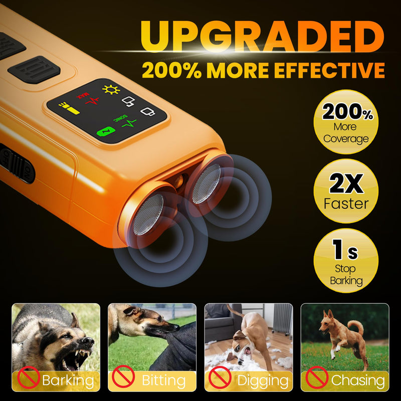 Dog Bark Deterrent Devices, Sonic Cat Deterrent Devices, Drive Cats Away from Car Engines in Winter, 2025 Anti Barking Device for Dogs, Portable Dog Training Device, Stopping Neighbor's Dog Barking