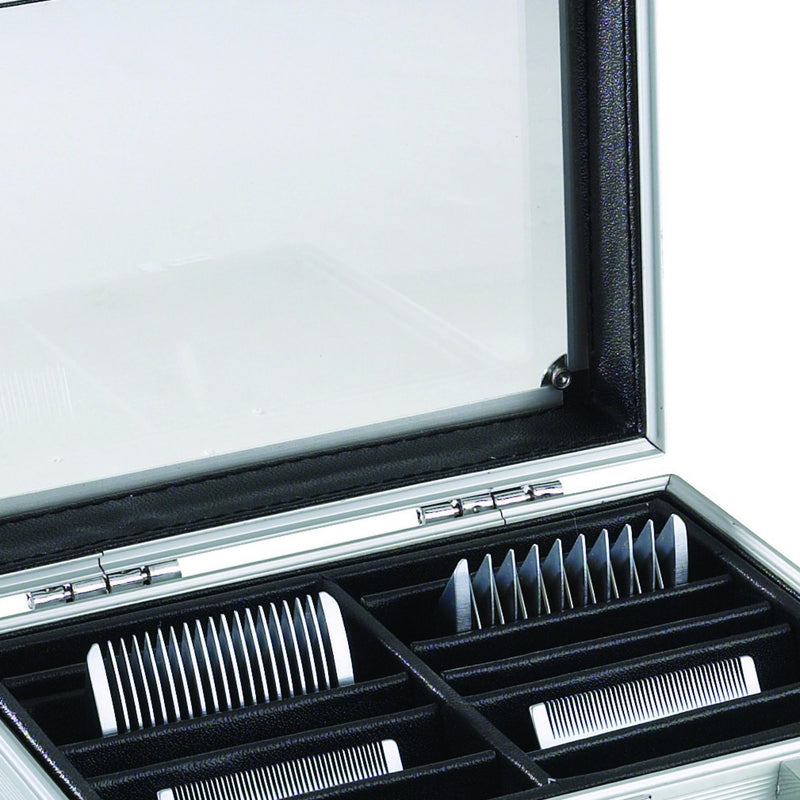 Top Performance Professional Clipper Blade Cases — Durable Aluminum Clipper Blade Cases for Professional Groomers, Chrome