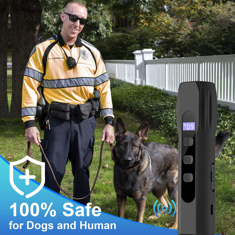 Dog Bark Deterrent Devices, Anti Barking Device for Dogs Training & Behavior Aids, Rechargeable Ultrasonic Dog Bark Control Devices with Digital Display, Portable Dog Training Tools for Indoor Outdoor - PawsPlanet Australia