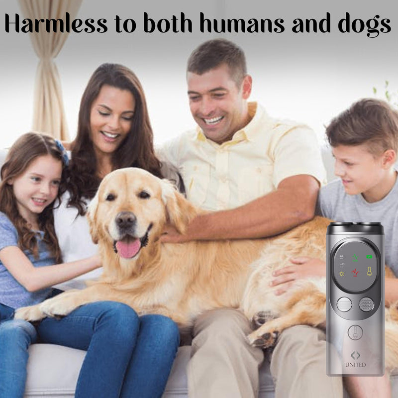 Dog Bark Deterrent Devices, 3X Ultrasonic Anti Barking Device for Dogs, Dog Training & Behavior aids Up to 50 FT Range, Safe & Effective Bark Deterrent, Training Tools with LED Flashlight & HD Display - PawsPlanet Australia