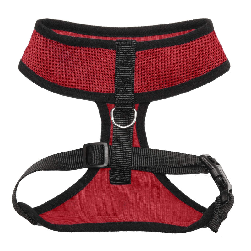 Furhaven Adjustable Padded Mesh Dog Harness - Red, Large - PawsPlanet Australia