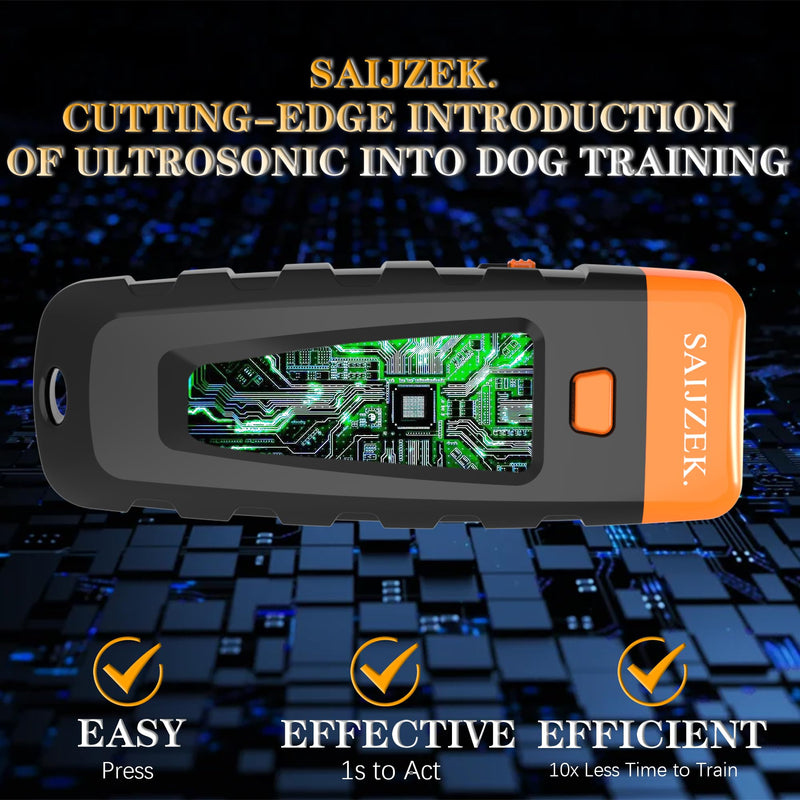 Ultrasonic Dog Trainer | Bark Deterrent Training Device | Anti Barking Silencer | Barks No More Devices | Stop Control Dogs Bad Behavior | Stopper Corrector Clicker Repellent Black - PawsPlanet Australia