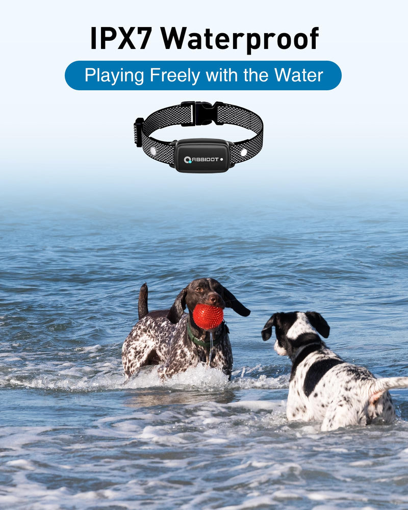 ABBIDOT Dog Shock Collar, 3300 FT Dog Training Collar with Remote, IPX7 Waterproof with 4 Training Modes, Rechargeable E-Collar for Small Medium Large Dogs (5-120 lbs) 1 Collar Pure Black - PawsPlanet Australia