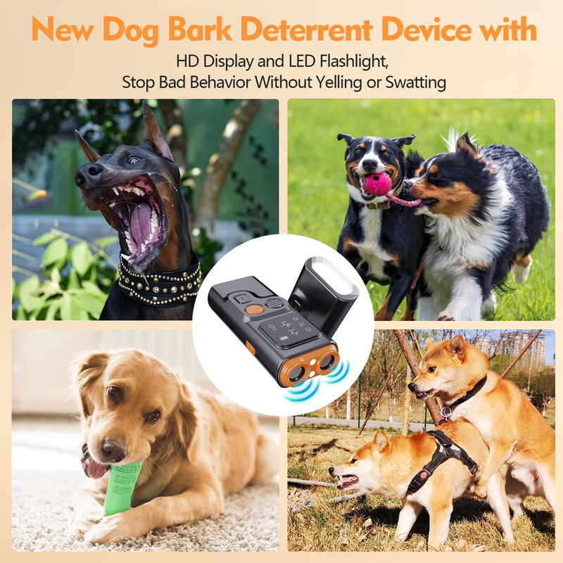 Bark Guard,Bark Guard for Dogs,Anti Barking Device for Dogs,Rechargeable Ultrasonic Dog Bark Deterrent Device with Hd Display and Led Flashlight,Stop Bad Behavior Without Yelling Or Swatting - PawsPlanet Australia
