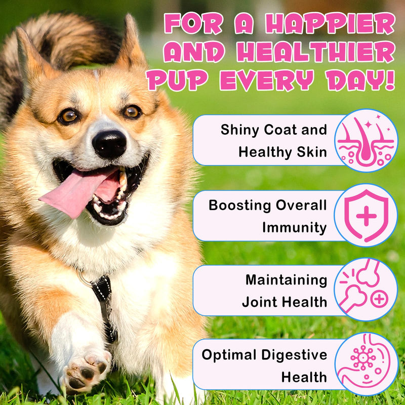 Liquid Collagen for Dogs – Daily Skin, Coat & Joint Support Collagen + | Promotes Mobility, Elasticity & Everyday Vitality | 60 ml Dog Supplement 1PC