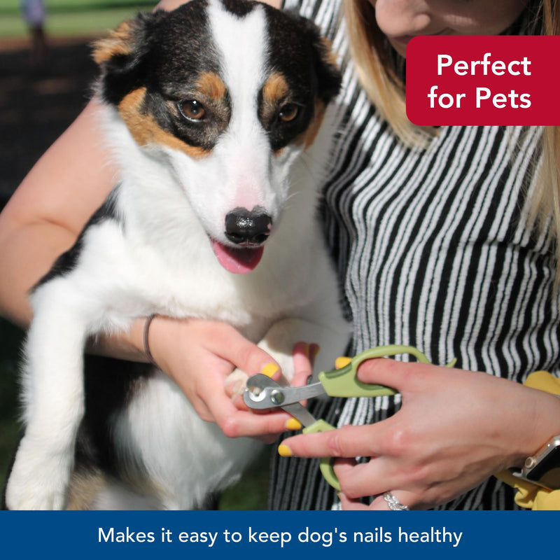 Coastal Pet Safari Dog Deluxe Nail Trimmer - Large Finger Hole and Easy Grip - Stainless Steel Pet Nail Clippers - One Size - PawsPlanet Australia