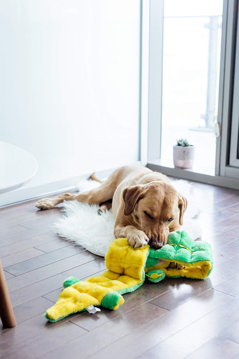 Outward Hound Squeaker Matz Plush Gator Dog Toy, XXL Squeaker Matz Gator 2X-Large (Pack of 1) - PawsPlanet Australia