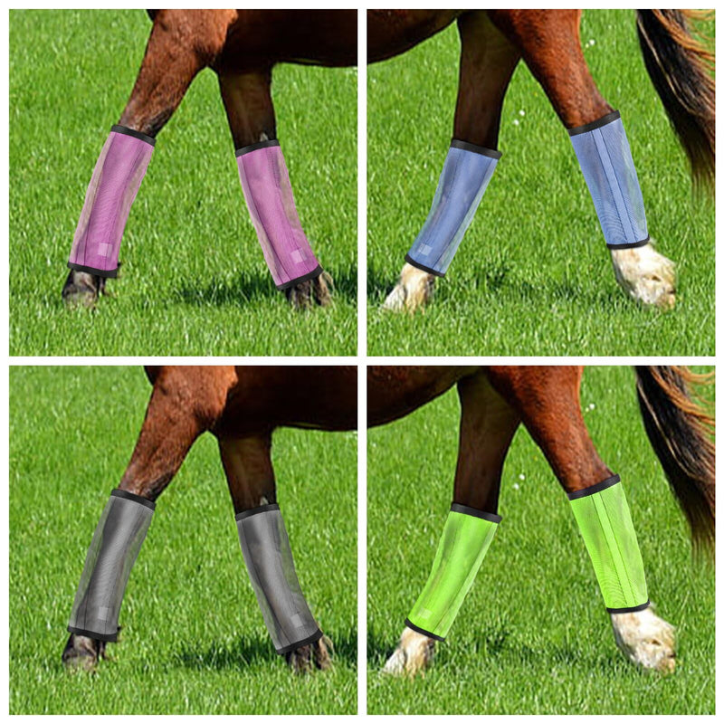 4sets Horse Leg Protective Cover Horse Leg Mosquito Protective Cover Equestrian Products Wholesale Horse Foot Protective Cover Blue green