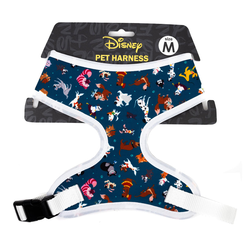 Disney Plastic Buckle Pet Harness, Cats and Dogs Scattered Blue Black, Fits 16.5" Neck and 20-32" Chest X-Large - PawsPlanet Australia