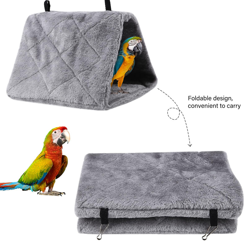 Warm Bird Nest House, Bird Bed for Cage Accessories, Parakeet Toys Hammock, Plush Parrot Hanging Hut Tent for Conure Cockatiel Lovebird Cockatoo - PawsPlanet Australia
