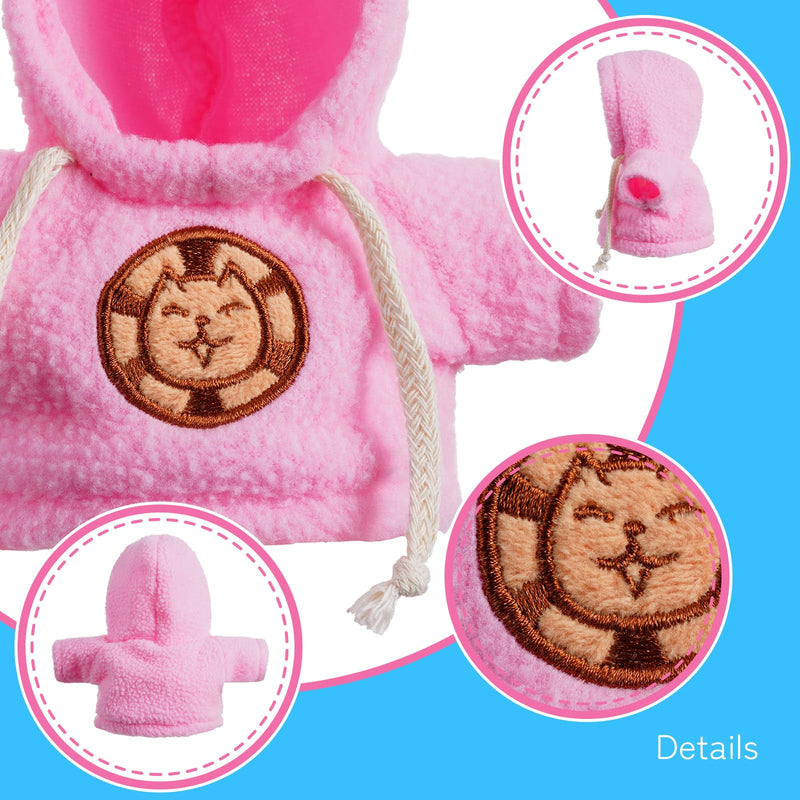 Cape & Hoodie Outfit Set for Eilik - 4 Pcs Furry Hoodie in four colors & 4 Pcs furry pet Cape in four styles. Ideal for dressing Eilik and other suitable toys. - PawsPlanet Australia