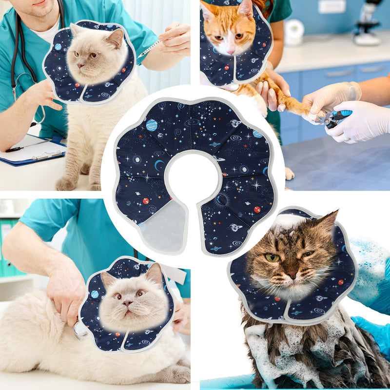 Cat Cone Collar Soft, Cat Cones After Surgery, Recovery Collars, Waterproof, Soft, Size Adjustable,Suitable for Bathing, Grooming, Preventing Scratching and Licking (M (Neck:9-11 in)) M (Neck:9-11 in) - PawsPlanet Australia
