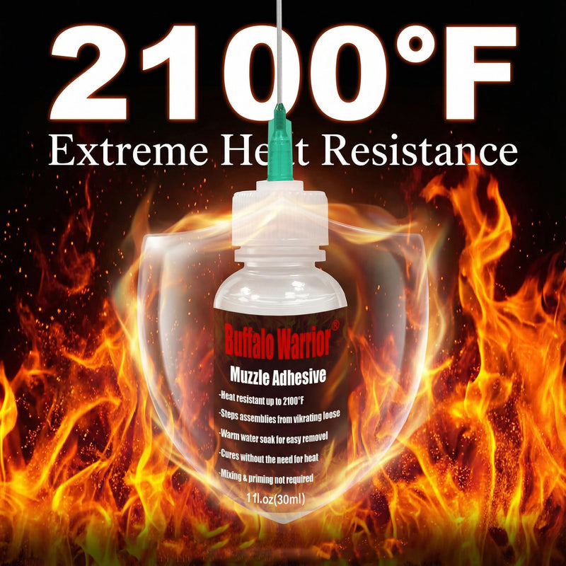 Gun Muzzle Thread Locking Agent for Muzzle Devices & Accessories，Prevents Loosening