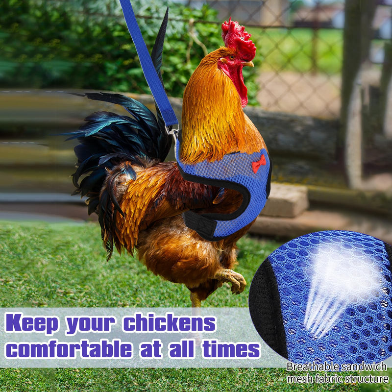 4Pcs Adjustable Chicken Harness Safe Convenient Breathable Comfortable Suitable for Small Animal Training Can Be Used As a Chickens Leashes and Harnesses (Medium) - PawsPlanet Australia