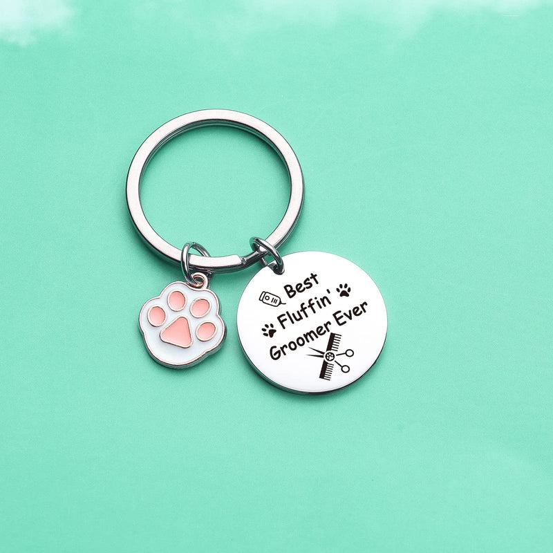 ZNOSVEI Dog Groomer Keychain Dog Groomer Gift Dog Hairdresser Keychain Pet Beautician Gift 1 Standard - PawsPlanet Australia