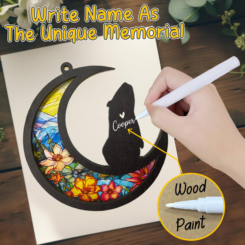 Guinea Pig Memorial Suncatcher, Personalized Pet Memorial with Name Date, Rainbow Bridge Guinea Pig Sympathy Card, Pet Passing Away Gift, Loss of Guinea Pig Sympathy Gift - PawsPlanet Australia
