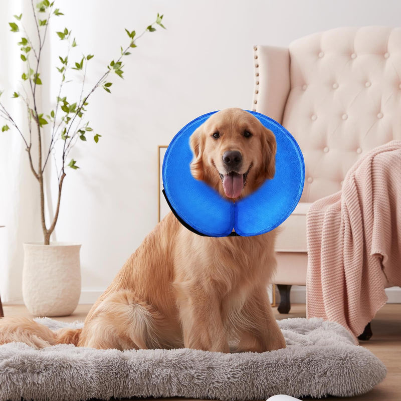 Inflatable Dog Collar, Adjustable Dog Collar, Lick Protection, Neck Collar for Dogs, Protective Collar Dog, Dog Collar, Inflatable for Recovery After Surgery or Wounds