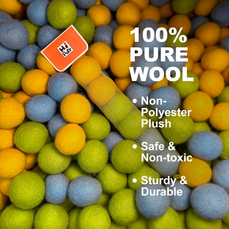 100% Wool Felt Cat Toy Balls – 6-Pack, 3 Colors – Natural, Durable & Safe Size for Kittens and Cats - PawsPlanet Australia