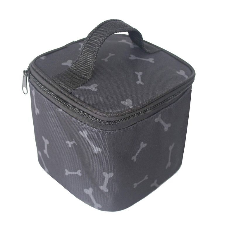 Dog Travel Bag, Pet Luggage Suitcase Weekend Tote Carrier with Collapsible Bowl Black - PawsPlanet Australia