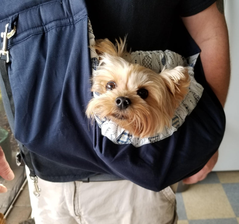 Pet Sling Carrier, OrgMemory Adjustable Dog Sling, Small Dog Cat Outdoor Shoulder Pet Carrier (Heart Shaped) Heart Shaped - PawsPlanet Australia