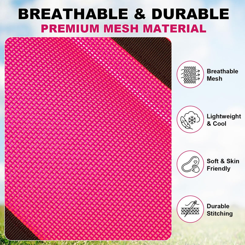 Donkey Fly Boots Set of 4, UV-Proof Breathable Mesh Leg Wraps with Built-in Nylon Support, Non-Slip Adjustable Closures, Summer Protection for Farm Donkeys, Pony, Mule