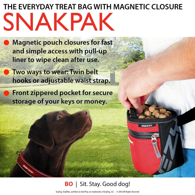 Ezydog Ezydog Snakpak Wearable Dog Treat Bag Orange