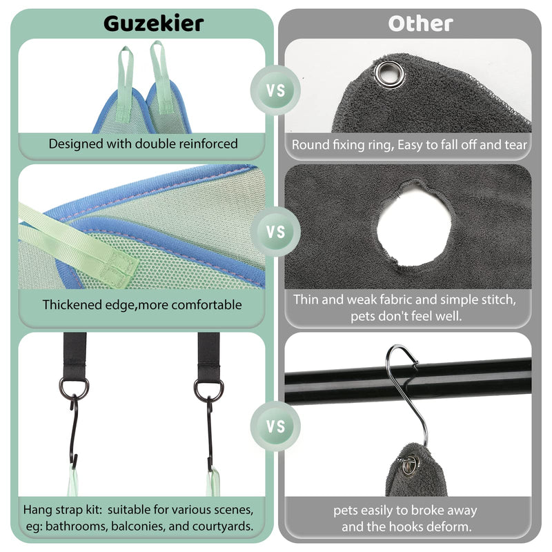 Guzekier Pet Dog Grooming Hammock Harness for Cats & Dogs, Dog Sling for Grooming, Dog Hammock Restraint Bag with Nail Clippers/Trimmer, Nail File, Pet Comb,Ear/Eye Care - PawsPlanet Australia