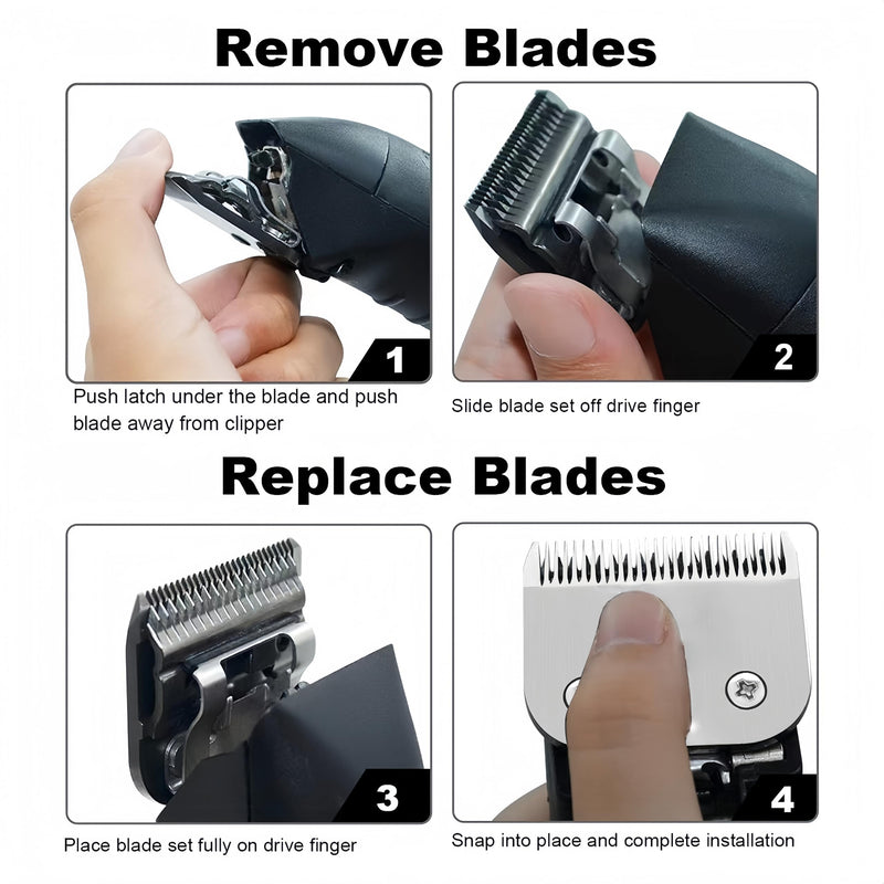 5 Skip Tooth Blades,Detachable Pet Dog Grooming Steel Blade Compatible with Andis,Oster A5,Wahl KM10 Series Clippers,Cut Length 1/4-Inch (6.4mm) 5 Skip Tooth - PawsPlanet Australia