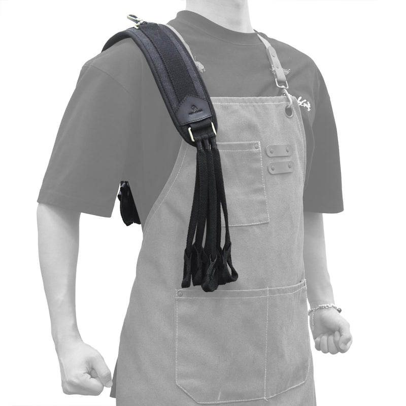 WAYNE'S DOG Canvas Duck Game Carrier - 12 Drops, Slip Noose - Bird Tote, Waterfowl & Goose Hanger, Duck Carrier Lanyard (Black) Black - PawsPlanet Australia