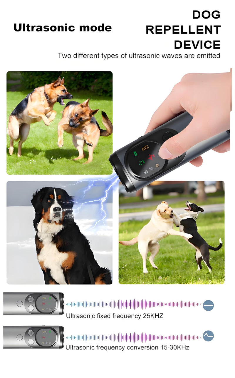 New Bark no More Ultrasonic Pet Training Device,Rechargeable Anti Barking Device for Dogs,Dog Barking Silencer,Without Hurting Your Pet (Dark Grey) - PawsPlanet Australia