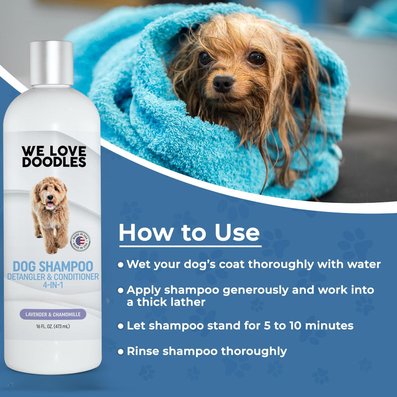 We Love Doodles Pin Brush & Dog Shampoo - Dog Grooming Kit - Remove Mats, Knots, And Tangles - PawsPlanet Australia