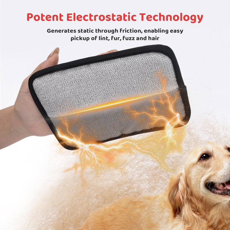 Upgraded Five-Finger Static Electricity pet Hair Removal Glove, Reusable pet Hair Remover – Easily Remove Cat Hair and Dog Hair from Clothes, Sofas, Carpets, andCar Seats (1pcs 1 - PawsPlanet Australia