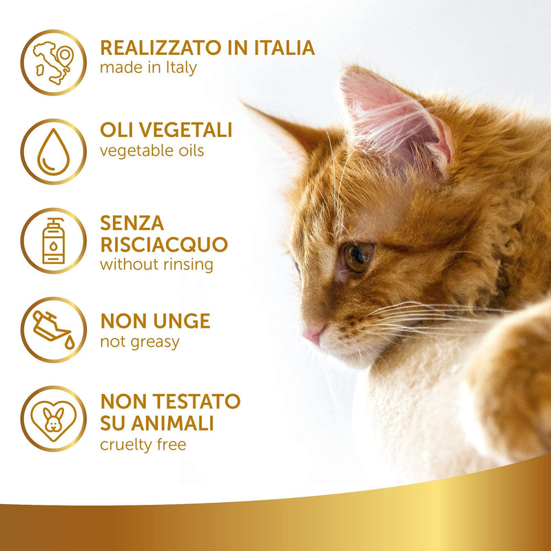 Natural Detangling Spray for Cats, 250 ml - Loosens and Softens Knots - Does not require rinsing - Grooming Spray and Hair Detangler Conditioner - Suitable for all coat types, Linea 101 - PawsPlanet Australia