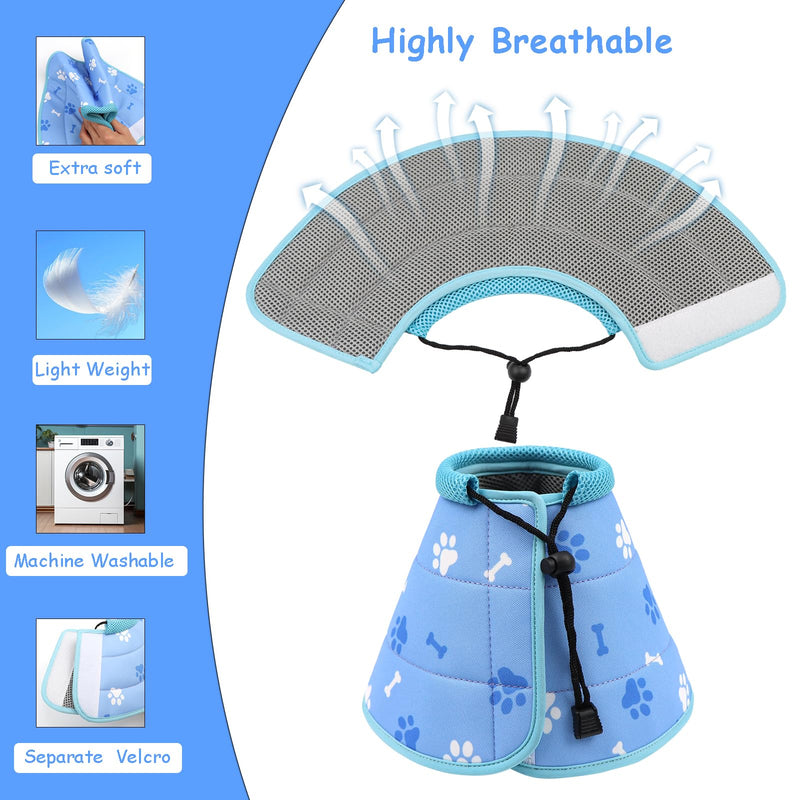 Cat Cone, Adjustable Cat Cone Collar Soft to Stop Licking, Foldable Dog Cones for Small Dogs, Water Resistant Neck Cone for Cats,Lightweight Cat Recovery E Collar for Small Dogs and Cats XS - PawsPlanet Australia