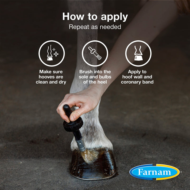 Farnam Horseshoer's Secret Deep-Penetrating Hoof Oil for Horses, Conditions Dry Hooves, Prevents Cracks, Splits & Contracted Heels, Contains Avocado, Glycerine & Mineral Oils, Fast Absorbing, 32 Oz 32 Ounces - PawsPlanet Australia