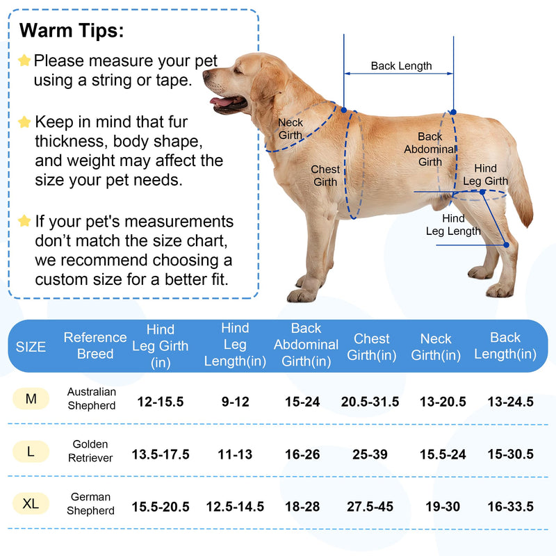 Dog ACL Brace Hind Leg, Hot/Cold Compress Dogs Knee Brace for Joint Pain, Knee Discomfort, Removable Gel Packs Pet Leg Brace, Rear Left Leg, L