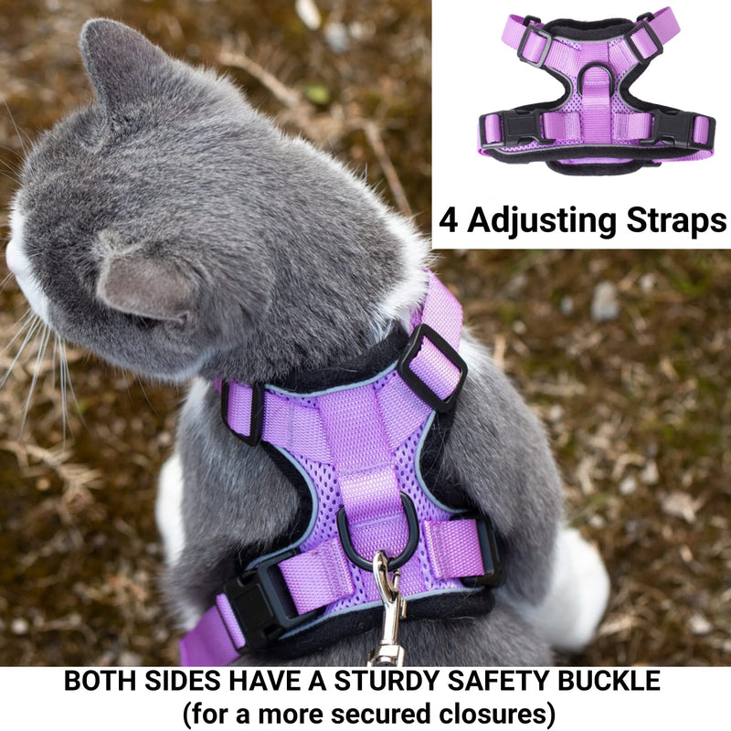 Mr. Peanut's PurrTrek Reflective Cat Harness with Matching Leash (Extra Small, Blue) Extra Small - PawsPlanet Australia