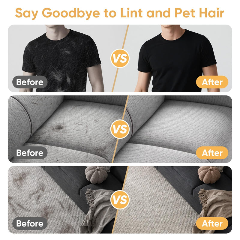 Pet Hair Remover, Electrostatic Pet Hair Removal Gloves, Reusable Cat & Dog Hair Remover for Couch, Furniture, Carpet, Curtain, Upgraded Animal Fur Removal Tool, Cat Grooming Gloves-1 PCS 1 - PawsPlanet Australia