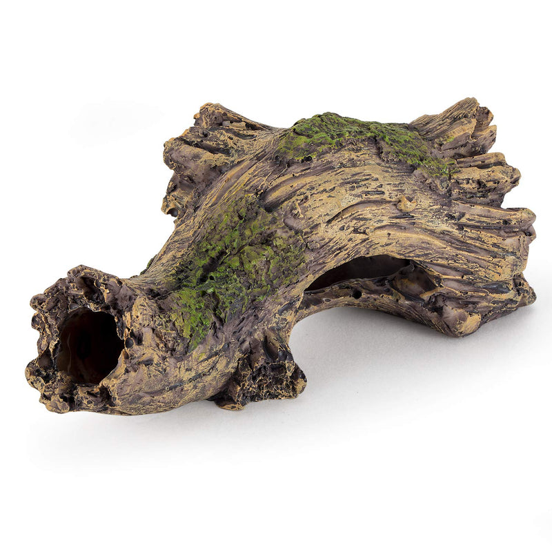 Hygger Small Aquarium Ornament Poly Resin Wood Trunk Log Fish Tank Decoration for up to 20 Gallon Tank Betta Fish Accessories Hideout Cave(Tree Log) - PawsPlanet Australia
