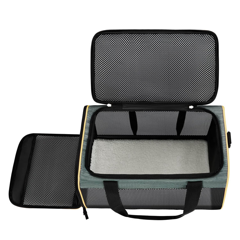 Cat Carrier Airline Approved Pet Carrier,Dog Carrier Soft-Sided Pet Travel Carrier Maximum Pet Weight 17 Pounds 17.5“x10 x10 - PawsPlanet Australia