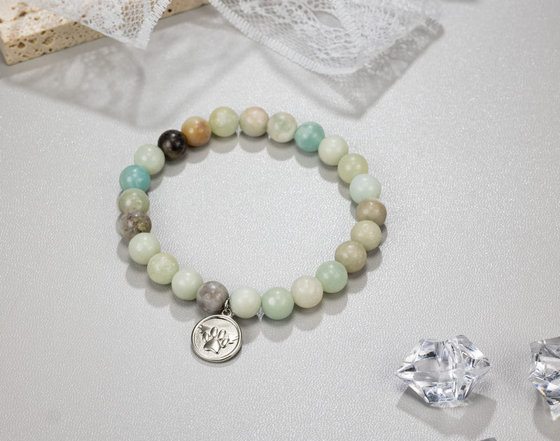 Rainbow Bridge Pet Bracelets Pet Memorial Gifts Loss of Pet Sympathy Gift Dog&Cat Pet Memorial Gifts Wing Palm Bracelet for Loss of Pet Gift - PawsPlanet Australia