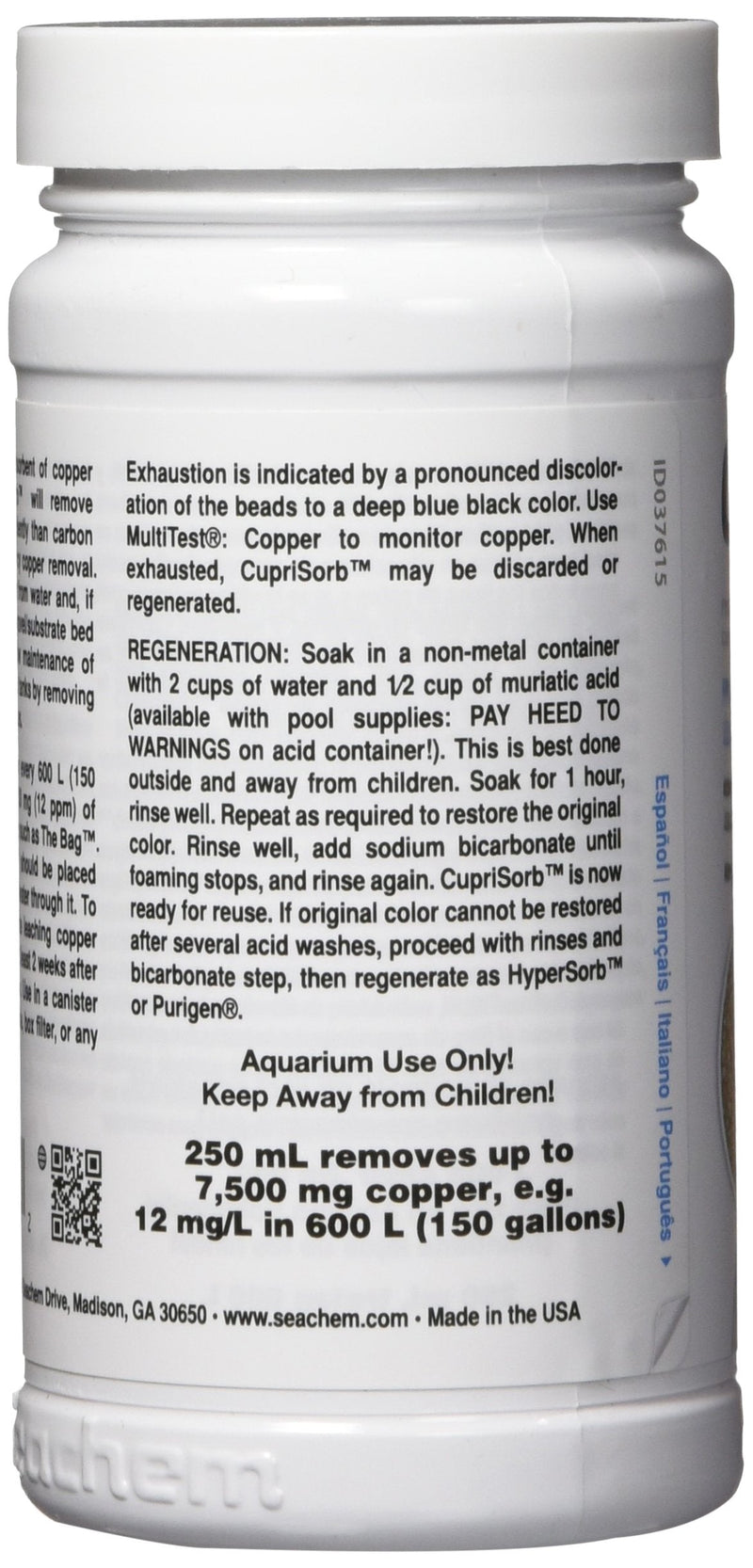 Seachem Cuprisorb 250ml - PawsPlanet Australia