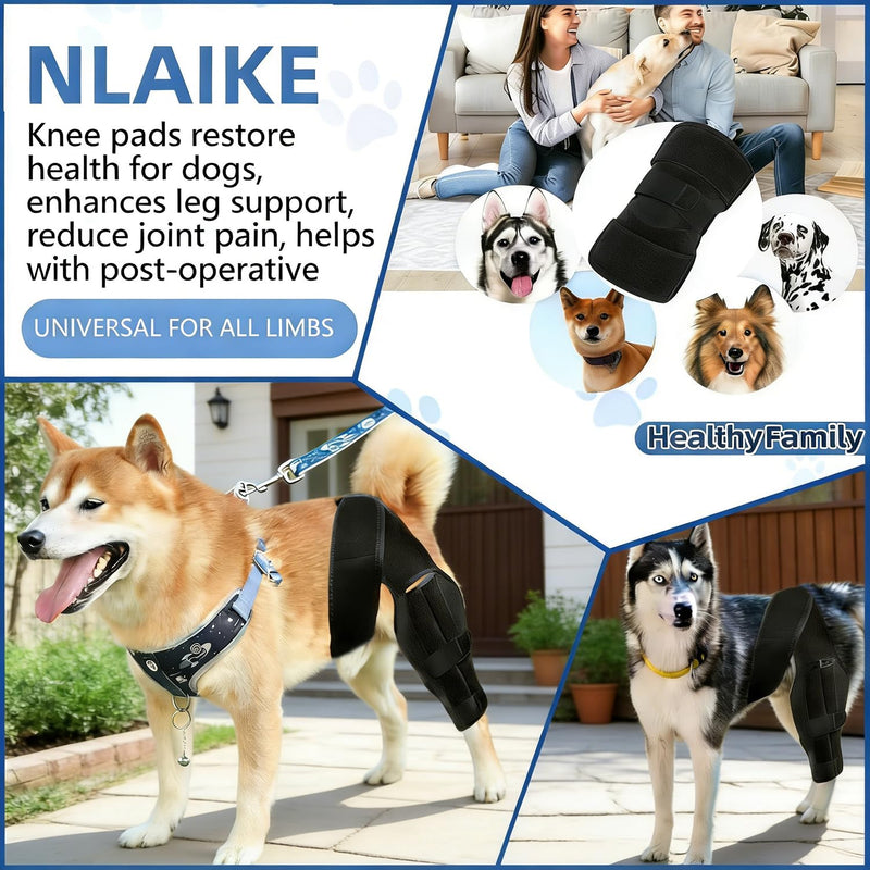 Dog Knee Brace for Torn ACL,Dog ACL Braces with Side Stabilizers,Adjustable Dogs Leg Brace Suitable for 4 Limbs,Dogs Hip Brace for Arthritis Relief, Joint Stability,Reduces Pain and Inflammation M