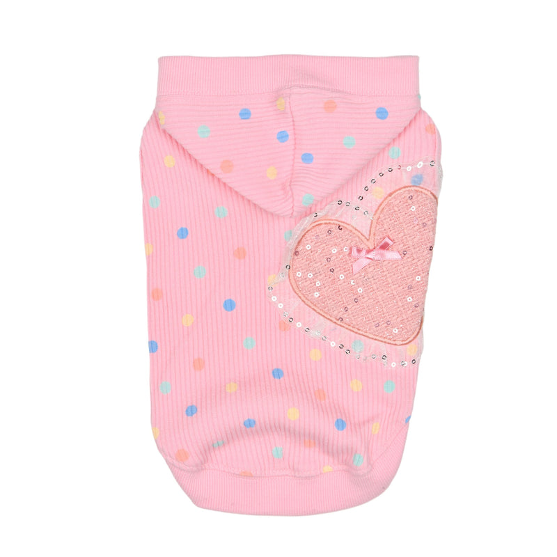 Pinkaholic New York Spring/Summer Cerys Dog Hooded Shirt Trendy Fashionable Cute Dog Apparel, Pink, Large PINK_CERYS - PawsPlanet Australia