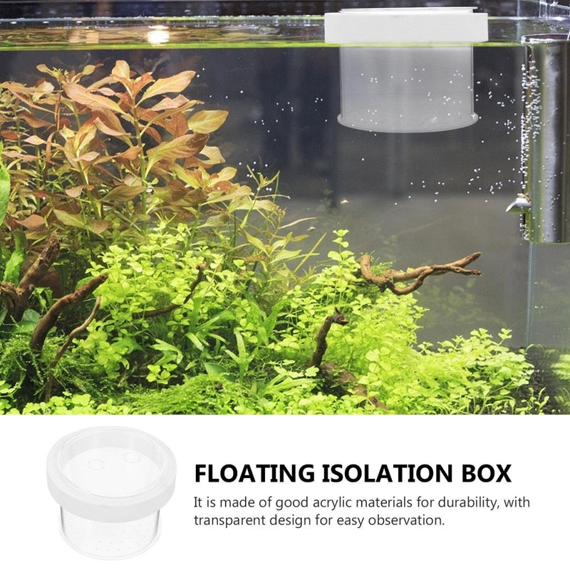 Fish Breeding Box - Acrylic Aquarium Box Fish Tank Separate Box Fish Box Aquarium Hatchery Incubator Aquarium Breeding Box for Shrimp Small Fish 10X10X8CM Transparent