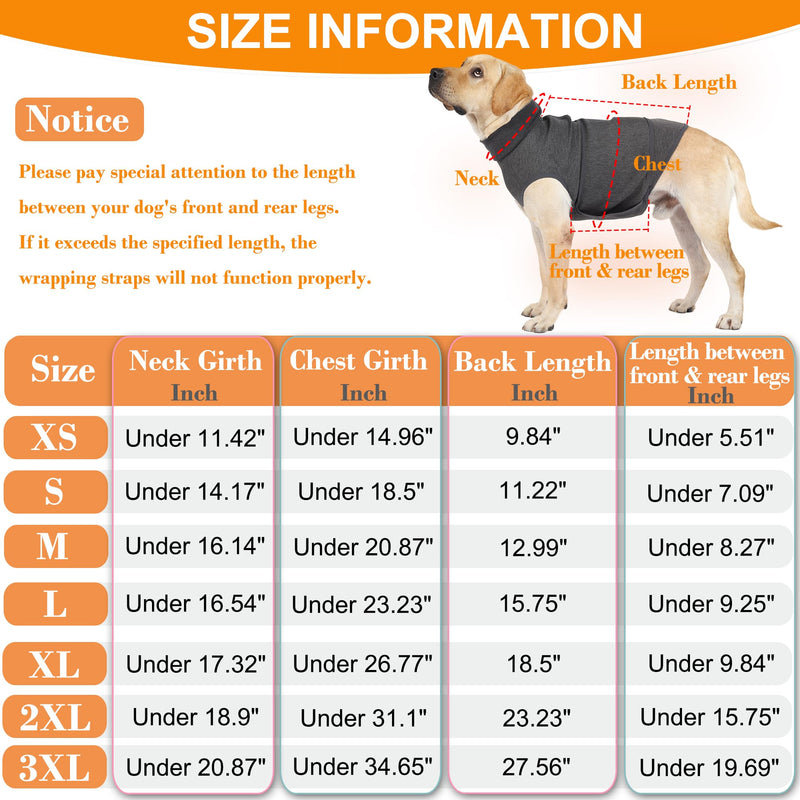 Dog Anxiety Vest, Skin-Friendly Thunder Jacket for Dogs, Dog Calming Shirt for Thunder, Fireworks, Vet Visits and Separation - Keep Pet Calm Without Medicine & Training, Anti Anxiety for Dogs Large - PawsPlanet Australia