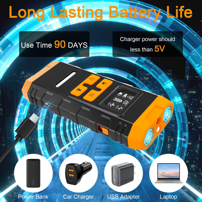 Anti Dog Bark Deterrent Devices : Portable Barking Training Devices Silencer for Dog Indoor Outdoor 50ft Long Range Rechargeable Long Battery Life Orange&Black L - PawsPlanet Australia