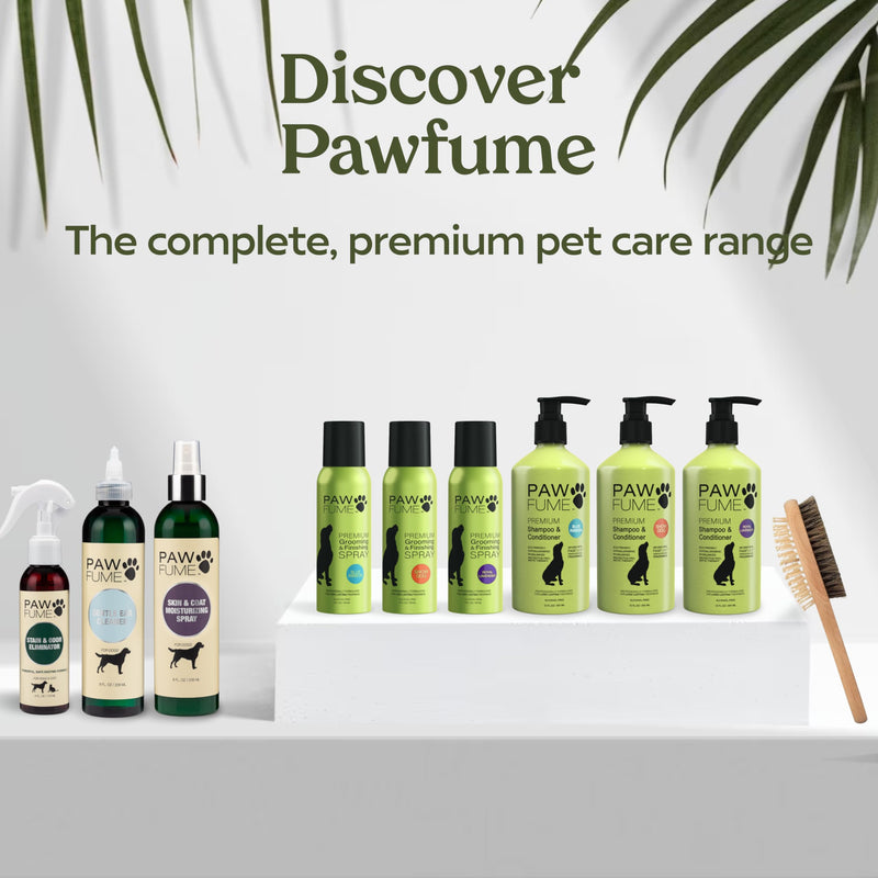 PAWFUME 2-in-1 Cat & Dog Brush – Sculpt Salon-Soft Coats in Minutes – Rubber-Tipped Pins, Smooth Tangles, Wood-Handle Comfort, & Gently Massages Skin – Doubles as a Cat Brush for All Breeds - PawsPlanet Australia