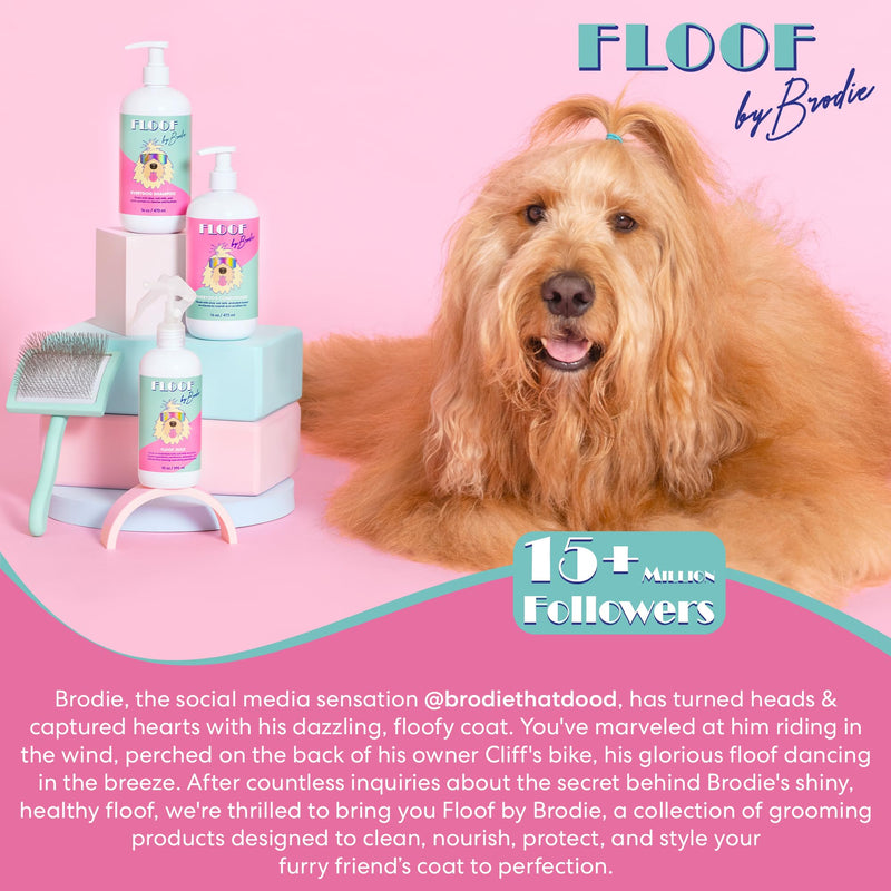 Brodie Dog Brush - Slicker Brush for Dogs - Dog Brush for Shedding and Grooming - Best Dog Brush for Long Haired Dogs and Pets - PawsPlanet Australia