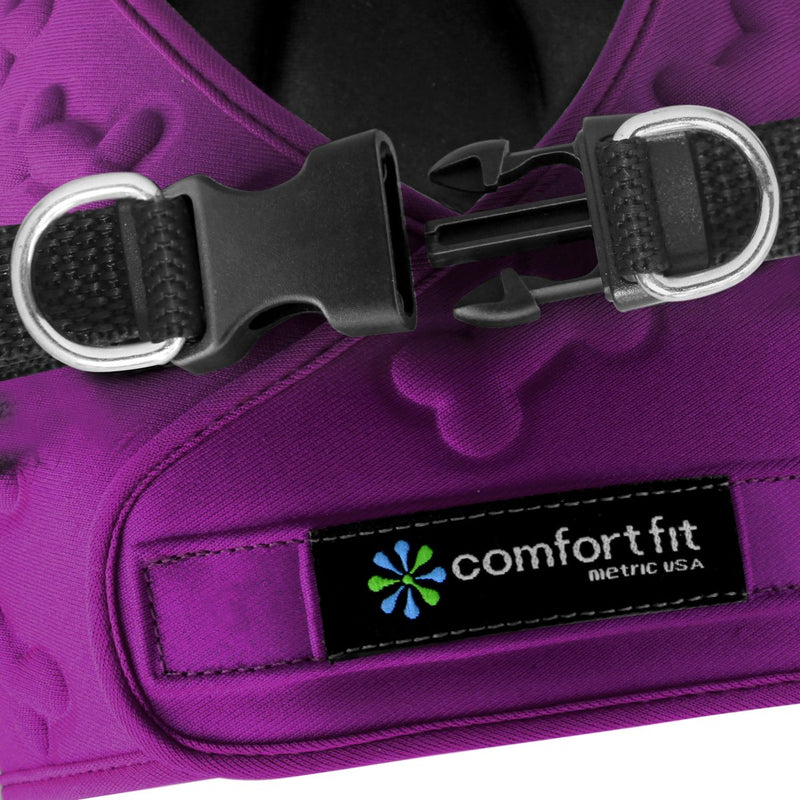 Comfort Fit Step in Dog Vest Harness Easy to Put on Take Off Adjustable Soft Padded Puppy Harness Vest for Small and Medium Dogs (Small, Purple)